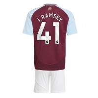 Aston Villa Jacob Ramsey #41 Hjemmebanesæt Børn 2024-25 Kortærmet (+ Korte bukser)